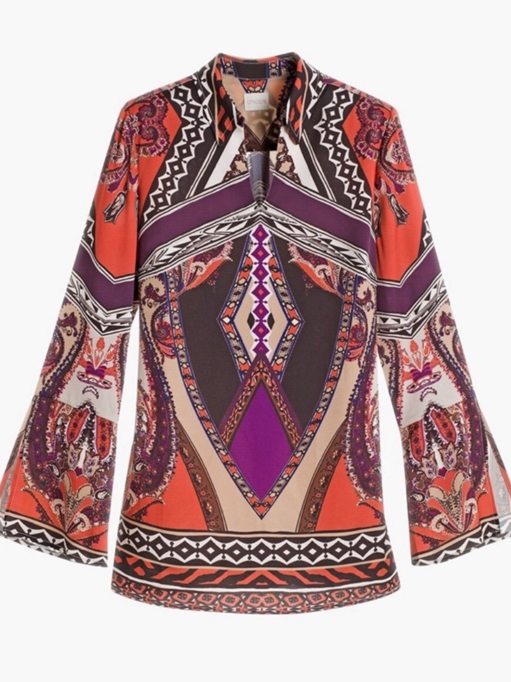 NWOT Chico’s Gorgeous Statement Sleeve Tunic - Picture 4 of 10